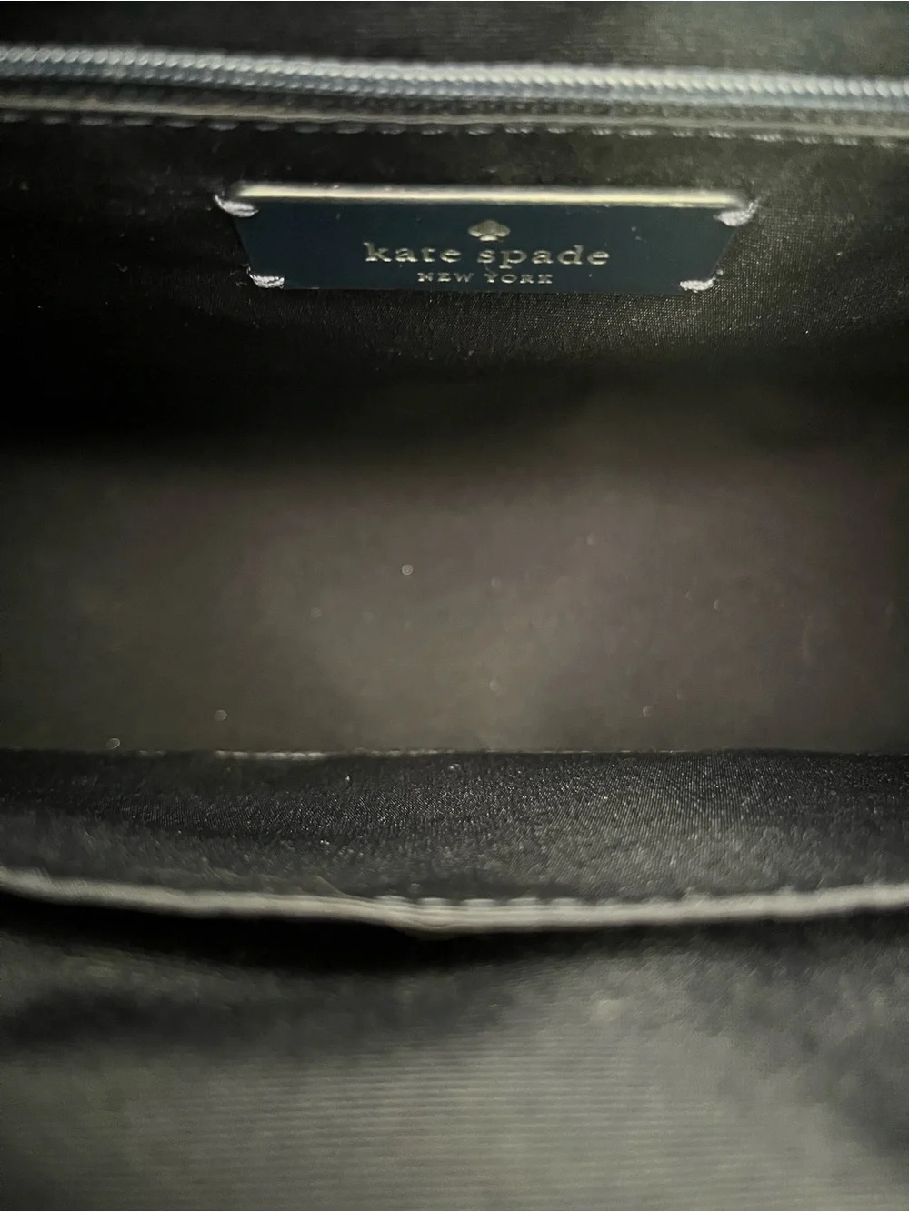 NWOT Kate Spade- $340 Retail🤩RETIRED GLITTER Gray Tote with Detachable Strap - Picture 3 of 4
